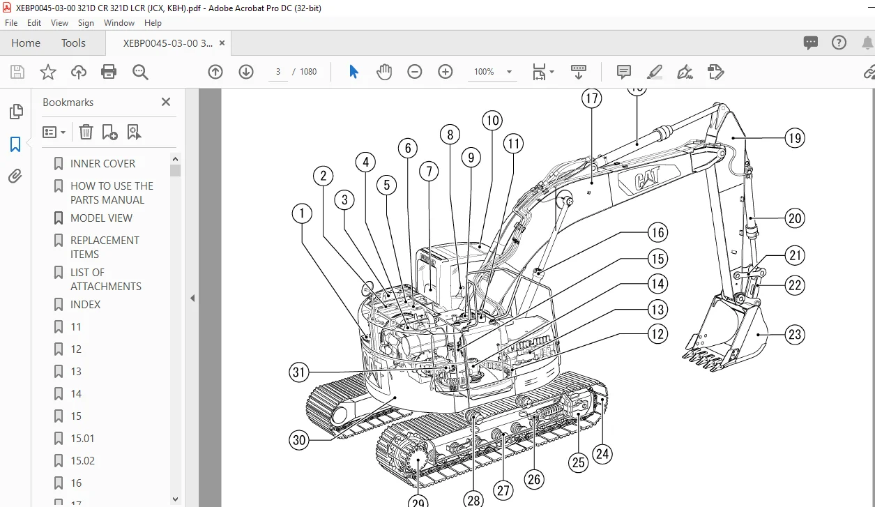 Cat 321D CR 321D LCR Track-Type Excavators (C6.4 Engine) Parts Manual - PDF DOWNLOAD - Image 3