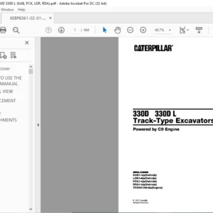 Cat 330D 330D L Track-Type Excavators (C9 Engine) Parts Manual - PDF DOWNLOAD
