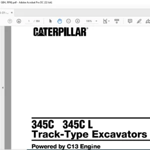 Cat 345C 345C L Track-Type Excavators (C13 Engine) Parts Manual - PDF DOWNLOAD