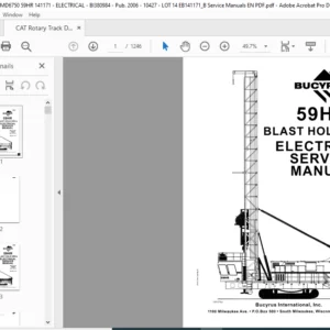 Cat 59HR Blast Hole Dril Electrical Service Manual SN 141171 - PDF DOWNLOAD