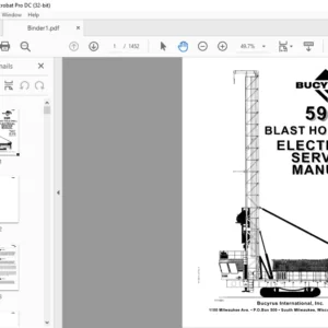 Cat 59R Blast Hole Drill Electrical Service Manual SN 141158 & 141165 - PDF DOWNLOAD