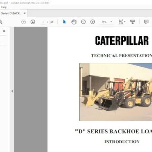 Cat D Series Backhoe Loaders Service Training Manual - PDF DOWNLOAD
