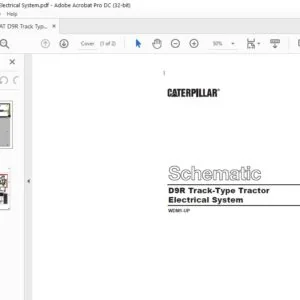 Cat D9R Track-Type Tractor Electrical System Schematic Manual - PDF DOWNLOAD