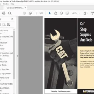 Cat Dozer D9R Shop Supplies & Tools Manual - PDF DOWNLOAD