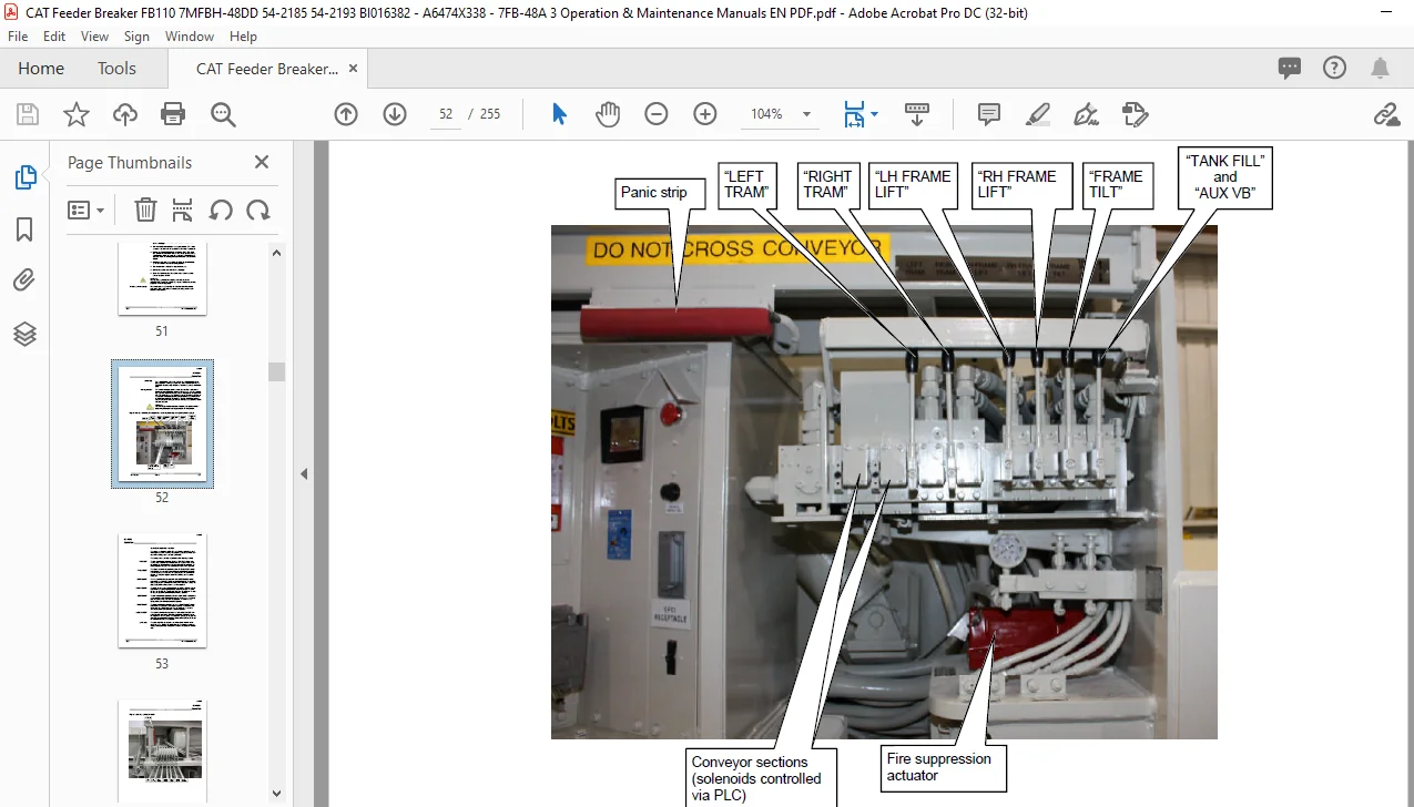 Cat FB110 Feeder Breaker Operation & Maintenance Manual SN 54-2185 & 54-2193 - PDF DOWNLOAD - Image 3