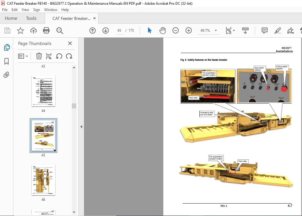 Cat FB140 Feeder Breaker Operation & Maintenance Manual SN FBS02200 - PDF DOWNLOAD - Image 4