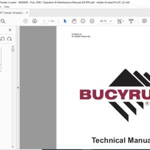 Cat Feeder Breaker 1030 China Feeder Crusher Maintenance Manual - PDF DOWNLOAD