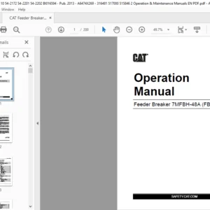 Cat Feeder Breaker 7MFBH-48A (FB110) Operation Manual  - PDF DOWNLOAD