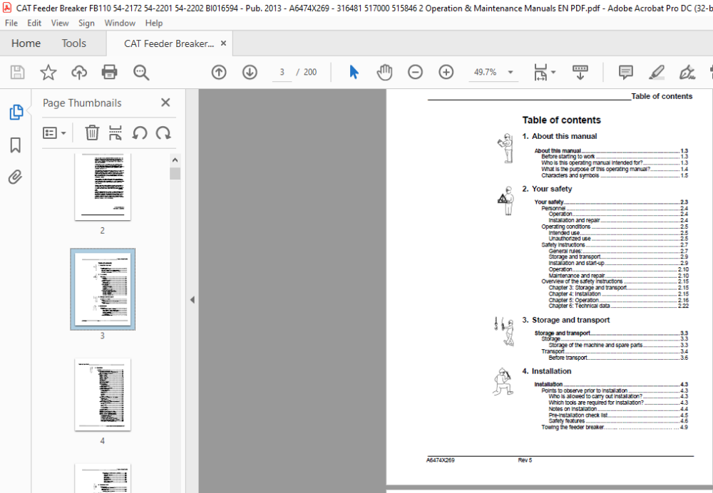 Cat Feeder Breaker 7MFBH-48A (FB110) Operation Manual - PDF DOWNLOAD ...