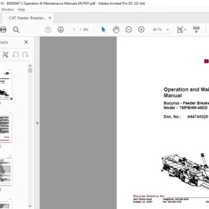 Cat Feeder Breaker 7MFBHM-48DD Operation & Maintenance Manual - PDF DOWNLOAD