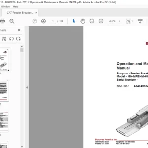 Cat Feeder Breaker FB 110 GH-MFBHM-48CDL Operation and Maintenance Manual - PDF DOWNLOAD