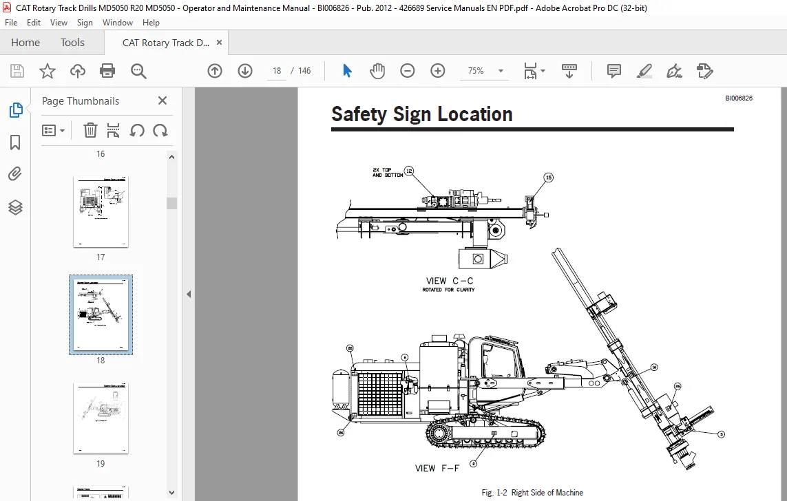 Cat MD5050 Hydraulic Track Drill Operation & Maintenance Manual - PDF DOWNLOAD - Image 4