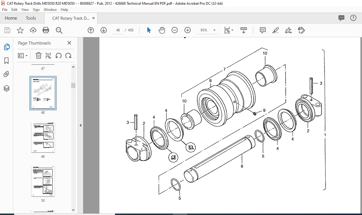 Cat MD5050 Rotary Hydraulic Track Drill Service Manual - PDF DOWNLOAD - Image 4