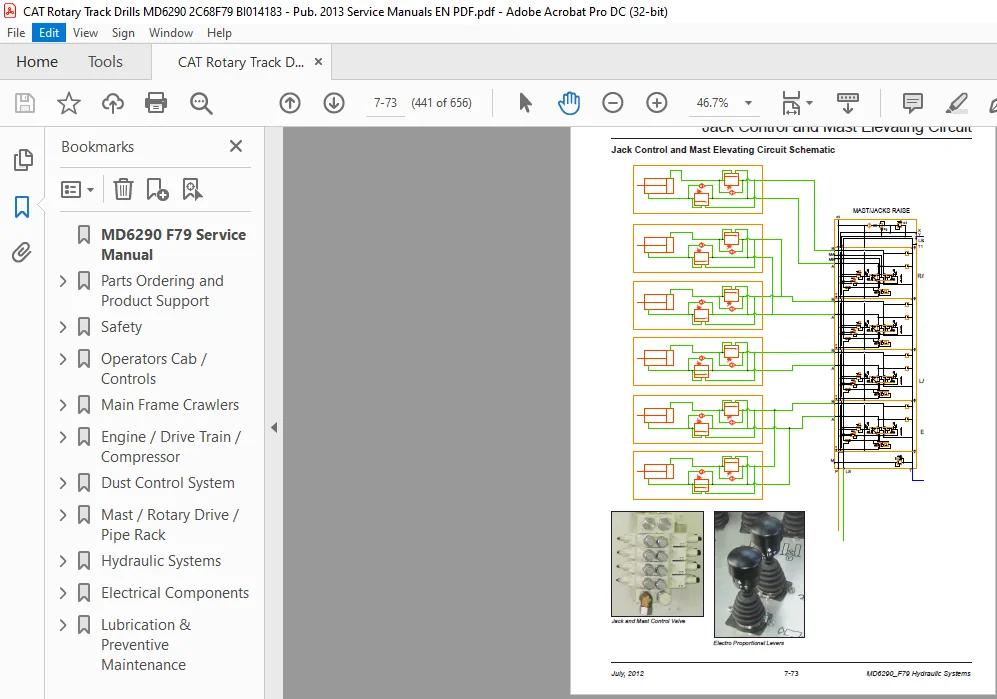Cat MD6290 Rotary Blasthole Drill Service Manual SN 2C68F79 - PDF DOWNLOAD - Image 2