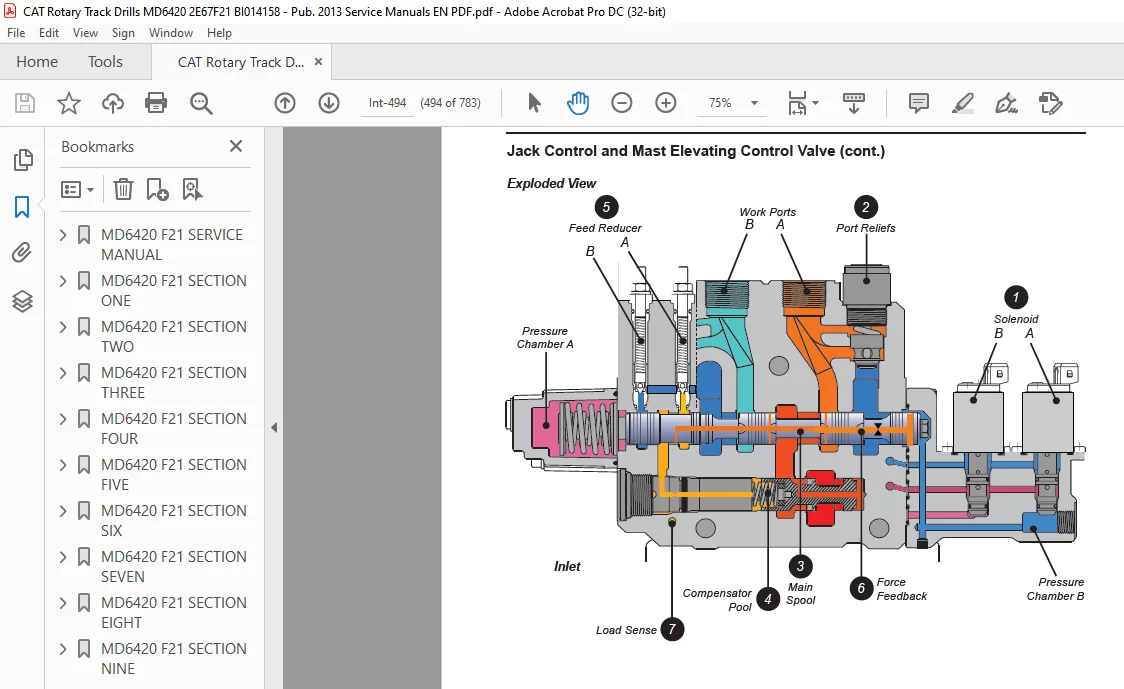 Cat MD6420 Rotary Blasthole Drill Service Manual SN 2E67F21 - PDF DOWNLOAD - Image 3