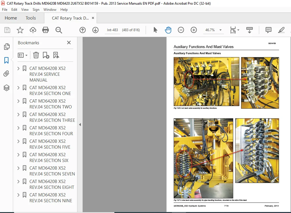 Cat MD6420B Rotary Blasthole Track Drill Service Manual - PDF DOWNLOAD - Image 3