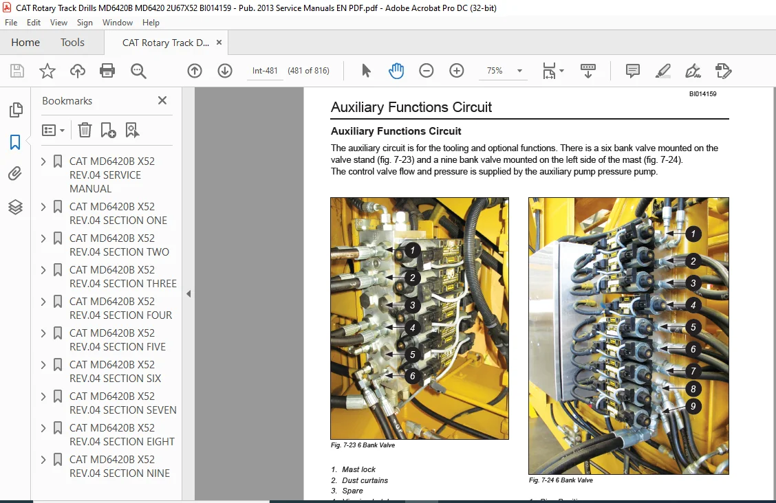 Cat MD6420B Rotary Blasthole Track Drill Service Manual - PDF DOWNLOAD - Image 4