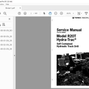 Cat R20T Hydra-Trac Self Contained Hydraulic Track Drill Service Manual - PDF DOWNLOAD