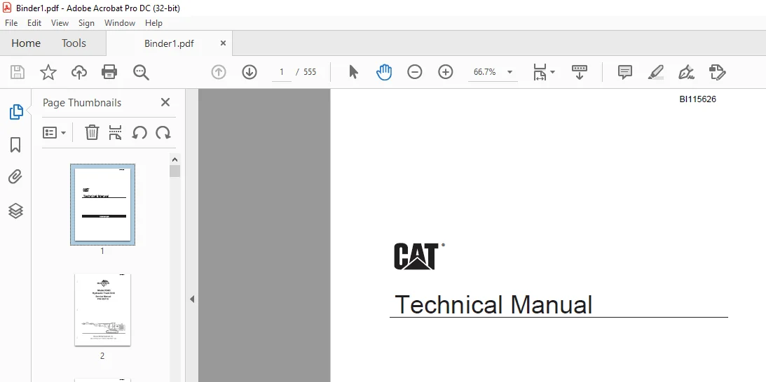 Cat R30C Hydraulic Track Drill Service Manual PN 435119 - PDF DOWNLOAD - Image 3