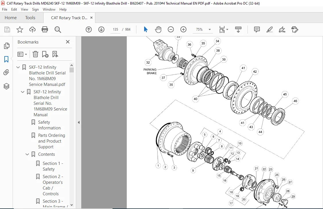 Cat MD6240 SKF-12 Infinity Blasthole Drill Repair Manual PDF - Image 3