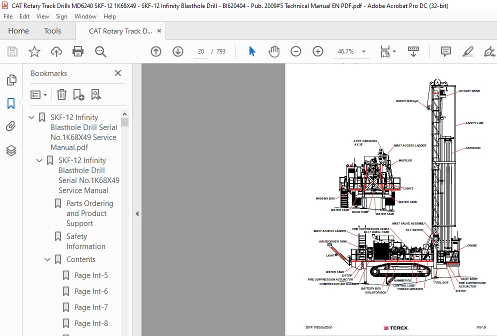 Cat Rotary Track Drill MD6240 SKF-12 Infinity Blasthole Drill Service Manual - PDF DOWNLOAD - Image 4