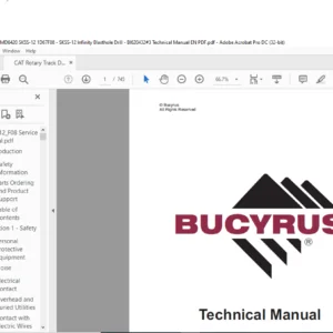 Cat Rotary Track Drill MD6240 SKSS-12 Terex Infinity Blasthole Drill Service Manual - PDF DOWNLOAD