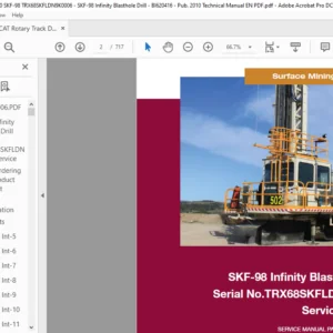 Cat Rotary Track Drill MD6290 SKF-98 Infinity Blasthole Drill Service Manual - PDF DOWNLOAD