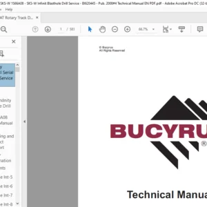 Cat Rotary Track Drill MD6420 SKS-W Terex Infinity Blasthole Drill Service Manual - PDF DOWNLOAD