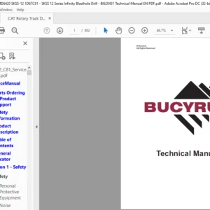 Cat Rotary Track Drill MD6420 SKSS-12 Series  Terex Infinity Blasthole Drill Operator & Maintenance Manual - PDF DOWNLOAD