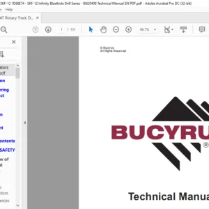 Cat Rotary Track Drill SKF-12 Series  Terex Infinity Blasthole Drill Operator & Maintenance Manual - PDF DOWNLOAD