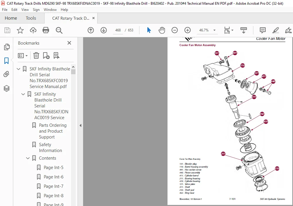 Cat Rotary Track Drill SSKF Infinity Blasthole Drill Service Manual - PDF DOWNLOAD - Image 2