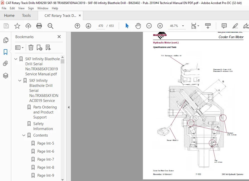 Cat Rotary Track Drill SSKF Infinity Blasthole Drill Service Manual - PDF DOWNLOAD - Image 3