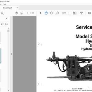 Cat SCH5000 Hydra-Trac Self Contained Hydraulic Track Drill Service Manual - PDF DOWNLOAD