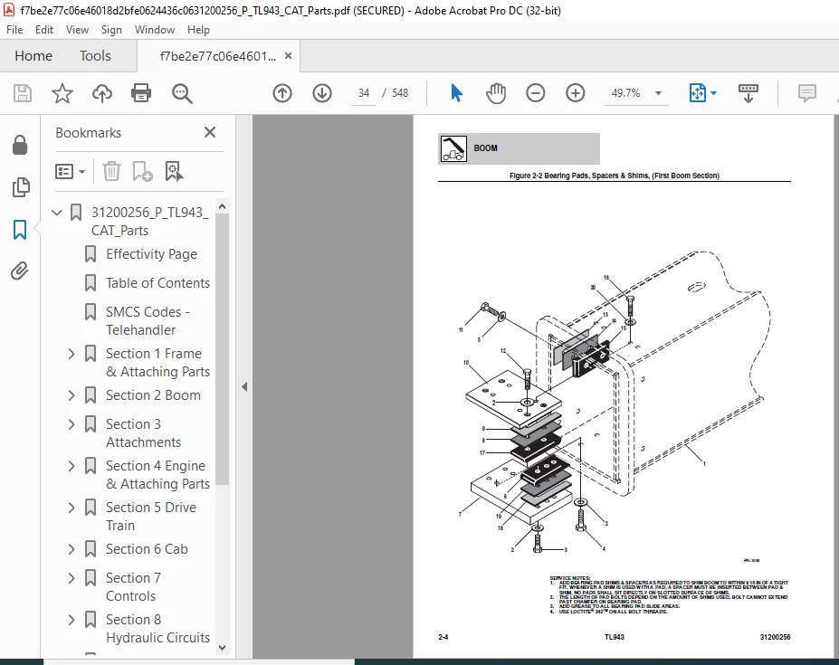 Cat TL943 Parts Manual - PDF DOWNLOAD - Image 4