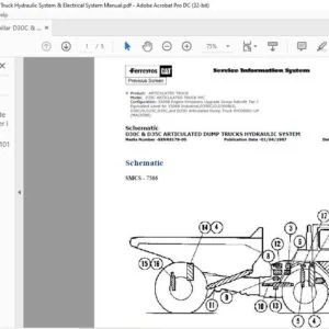 Caterpillar D30C & D35C Articulated Truck Hydraulic System & Electrical System Manual