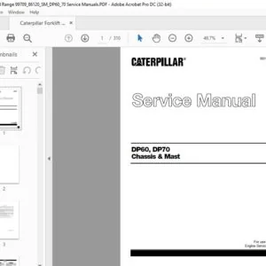 Caterpillar DP60 DP70 Chassis & Mast Service Manual - PDF DOWNLOAD