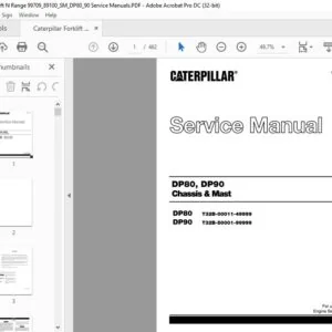 Caterpillar DP80 DP90 Chassis & Mast Service Manual