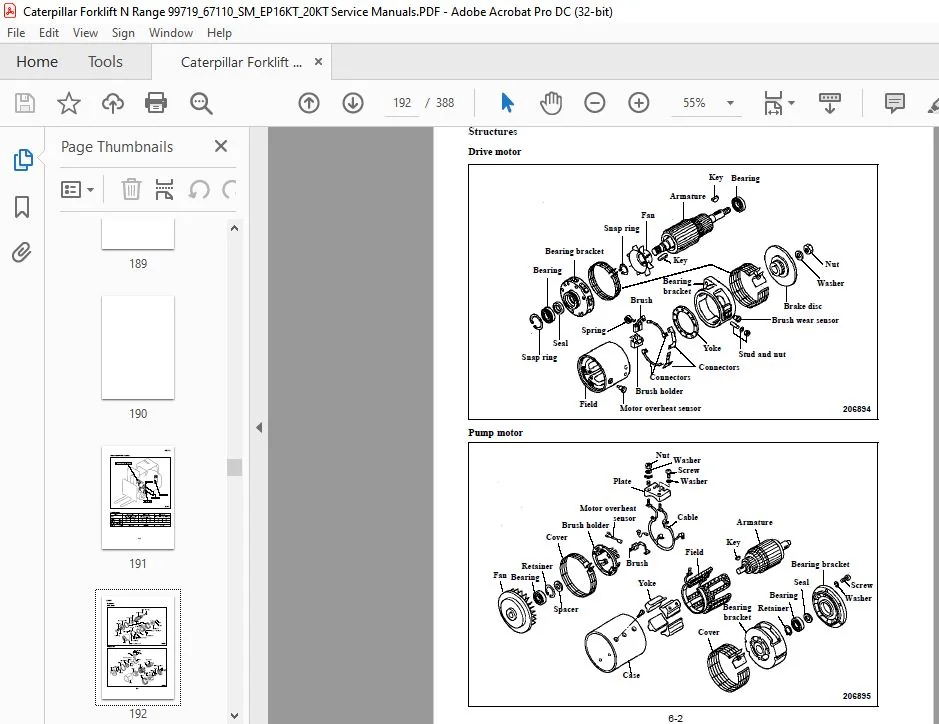 Caterpillar EP16KT EP18KT EP20KT Chassis Mast, & Controller Service Manual - PDF DOWNLOAD - Image 3