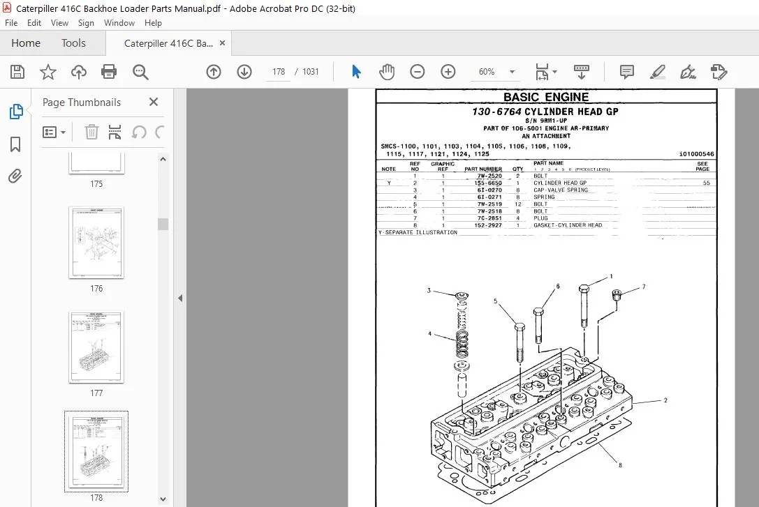 Caterpiller 416C Backhoe Loader Parts Manual - PDF DOWNLOAD - Image 3