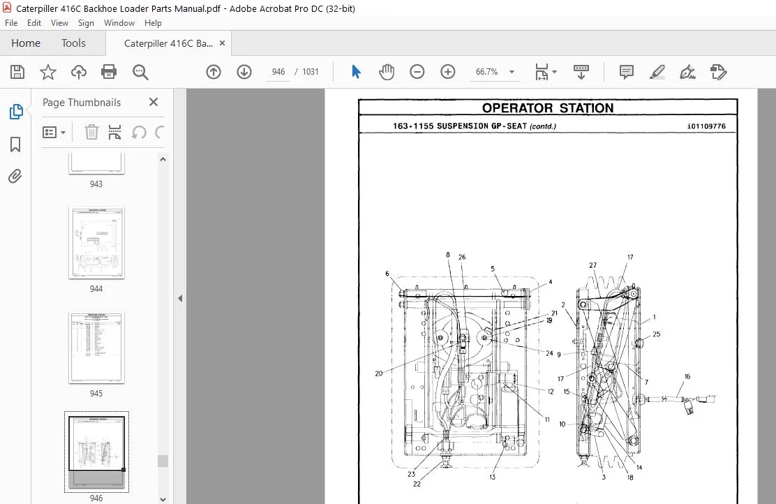 Caterpiller 416C Backhoe Loader Parts Manual - PDF DOWNLOAD - Image 6