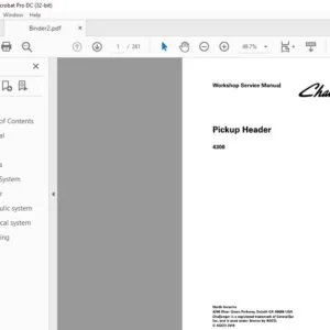 Challenger 4300 Pickup Header Workshop Service Manual 79036983C - PDF DOWNLOAD