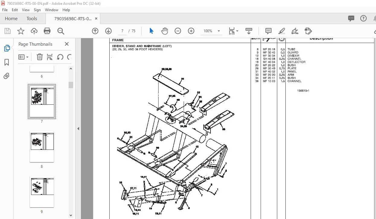 Challenger 5200 Draper Header Repair Time Schedule Manual 79035698C - PDF DOWNLOAD - Image 2