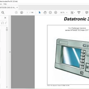 Challenger Datatronic 3 MT500B Series MT525B MT535B MT545B MT555B MT565B Operator Instruction Manual