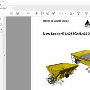 Challenger EU Applicator New Leader L4258G4 L4330G4 Workshop Service Manual