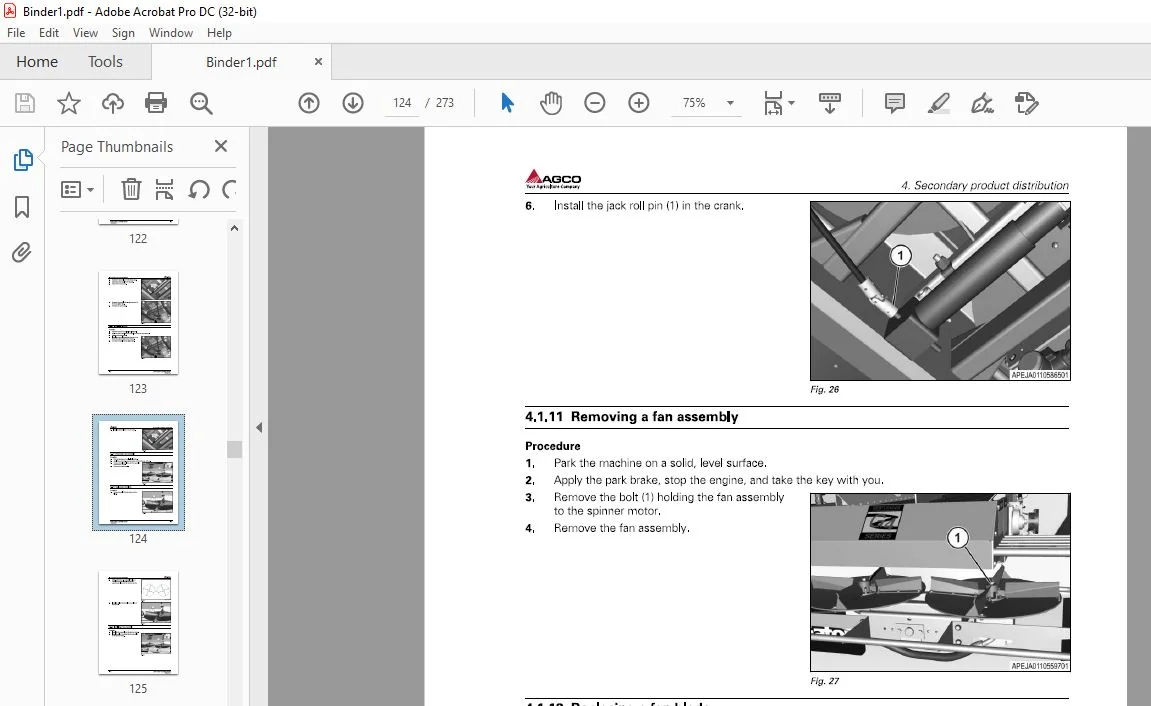 Challenger EU Applicator New Leader L4258G4 L4330G4 Workshop Service Manual - Image 4