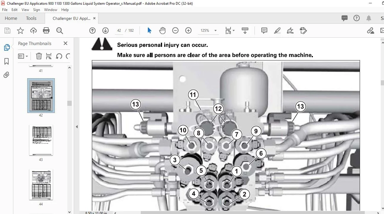 Challenger EU Applicators 900 1100 1300 Gallons Liquid System Operator's Manual - PDF DOWNLOAD - Image 4