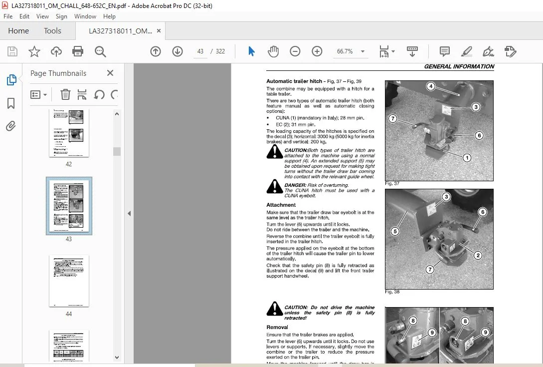 Challenger EU Harvesting 648C 652C Operator's Manual - PDF DOWNLOAD - Image 2