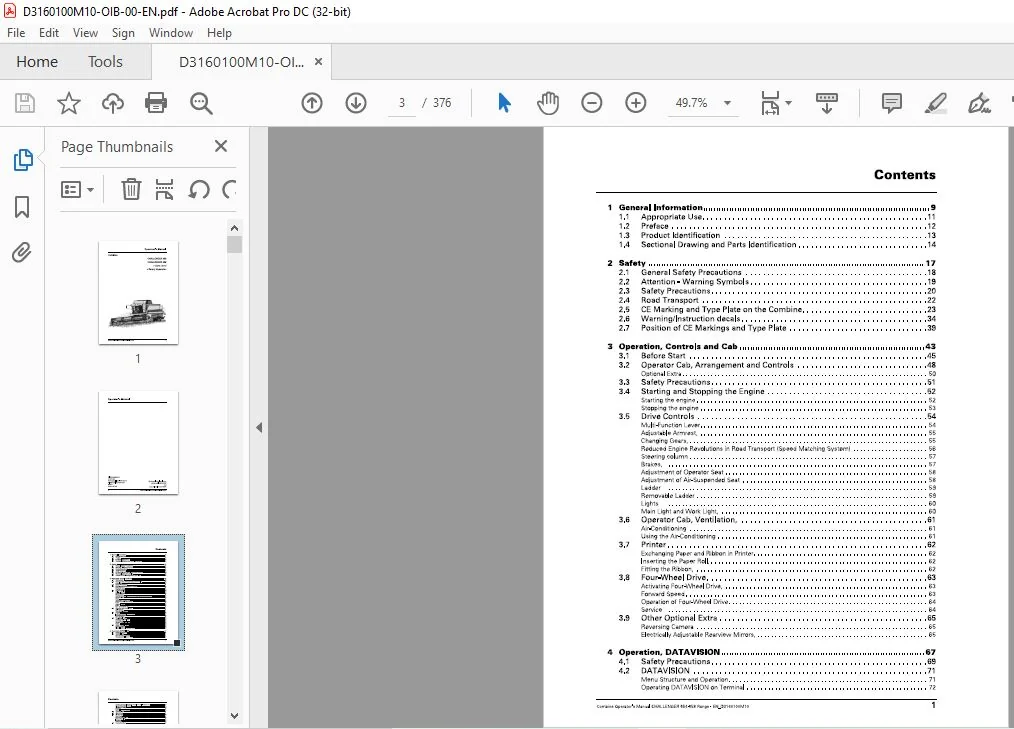 Challenger EU Harvesting 654 658 Auto Level + Rotary Separator Operator's Manual - PDF DOWNLOAD - Image 2