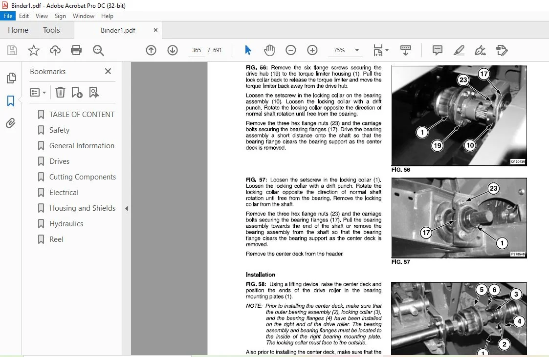 Challenger EU Harvesting FDH DynaFlex Draper Header Service Manual 79034310B - Image 4