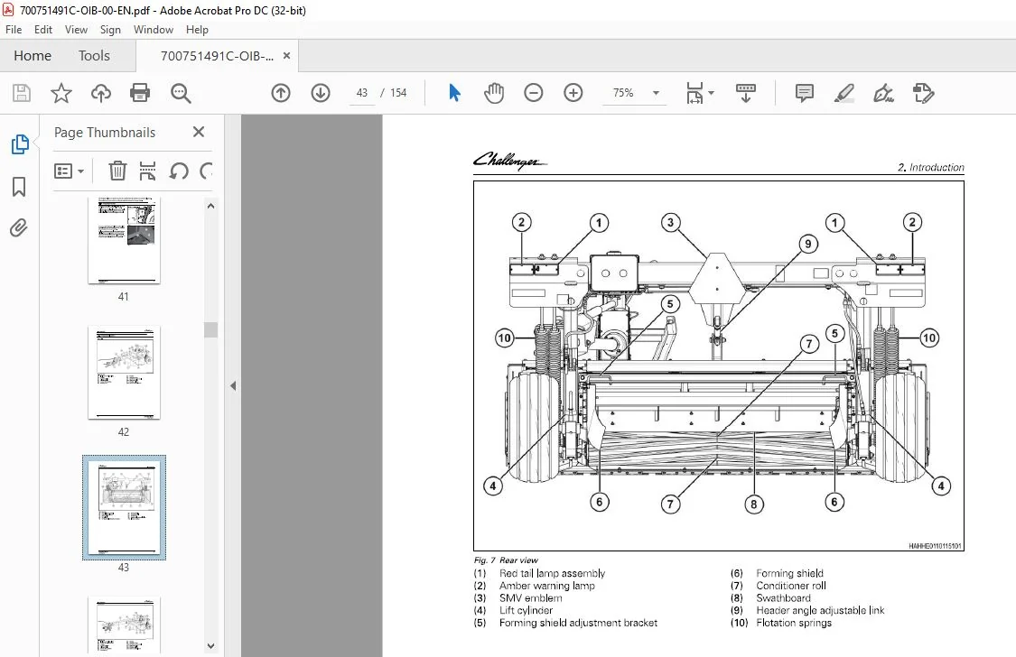 Challenger EU Hay Equipment 1373 1376 Rotary Disc Mower Operator's Manual - Image 3